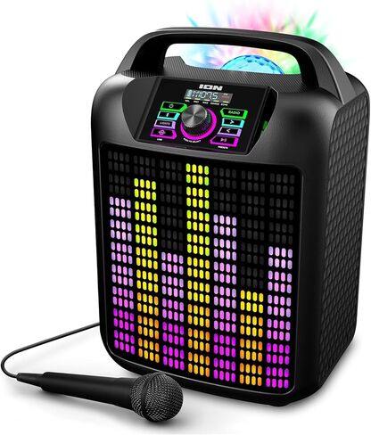 Google Ion Party Rocker Max MK2 Portable Bluetooth Karaoke Party Speaker مع Microphone and Party Lights (متجددة) in Saudi Arabia