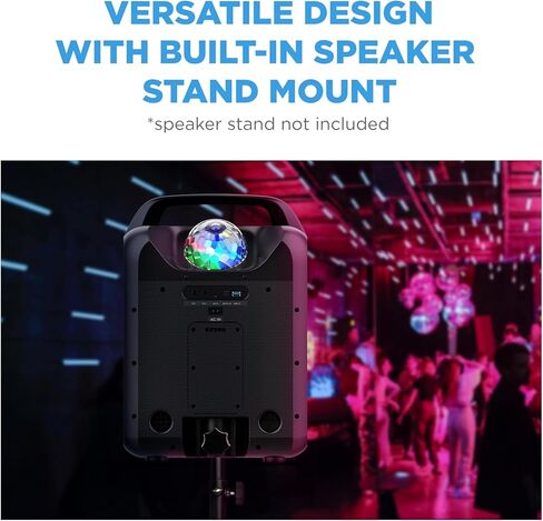 Google Ion Party Rocker Max MK2 Portable Bluetooth Karaoke Party Speaker مع Microphone and Party Lights (متجددة) in Saudi Arabia