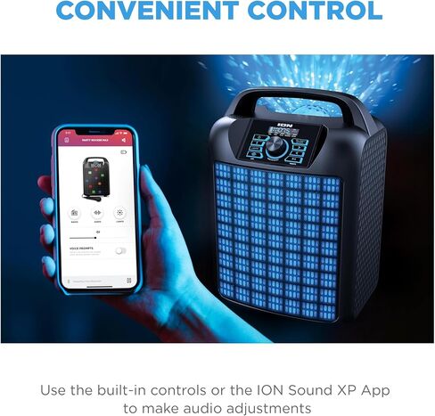 Google Ion Party Rocker Max MK2 Portable Bluetooth Karaoke Party Speaker مع Microphone and Party Lights (متجددة) in Saudi Arabia
