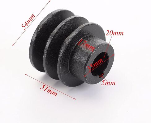 20mm Bore Double V Belt Pulley Perfect Fit for A Belt and 168F/170F Engine in Saudi Arabia