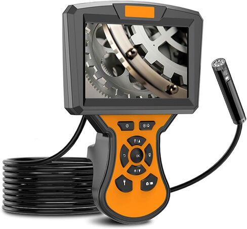 Pipe Endoscope Camera, 5-Inch IPS Inspection Camera 3X Zoom IP67 Waterproof Industrial Endoscope Camera with 32G Memory Card,5M in Saudi Arabia