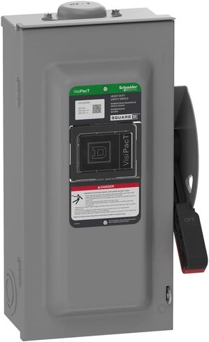 Square D Square D بواسطة Schneider Electric VHU362RB VESIPACT DUTICH SANIOND مع نافذة العرض ومؤشرات RED (ON) والأسود (OFF) ، غير مستخدم 3 عمود ، 60A ، 600VAC/600VDC ، TYPE 3R in Saudi Arabia