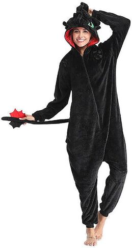Men Women Pajamas Dragon Animal Shoes Onesie Cosplay Costume Christmas Halloween Pajamas Zipper Jumpsuit in Saudi Arabia