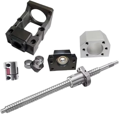 Metal Ball Screw nut SFU2005 1200mm-2000mm Ball Screw HM15-57 Cast Iron Use for Nema23 C7 BF20+Plum Coupling XB30*40 +Coupler DSG20H(1350mm) in Saudi Arabia