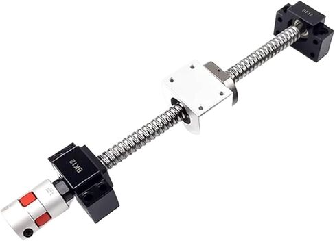 Metal Ball Screw nut SFS1605 Rolled Ball Screw 200-1000mm with End Machined+Ball Nut+Nut Housing+BKBF12 End Support+Coupler(1000mm) in Saudi Arabia