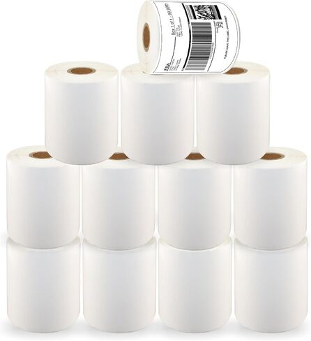 4"x6" Blank Direct Thermal Shipping Labels for Thermal Printer, Adhesive White Mailing Postage Thermal Paper Roll, 250 Labels per Roll (8 Rolls/2000) in Kuwait