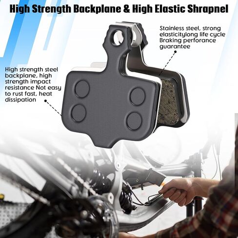 8 أزواج منصات فرامل دراجة دراجة للدراجة المتوافقة مع Elixir Avid E1 E3 E5 E9 E9 ER CR XX DD1 DD5 ، MTB دراجة DISC DISC EBIKE مع أدوات التثبيت in Saudi Arabia