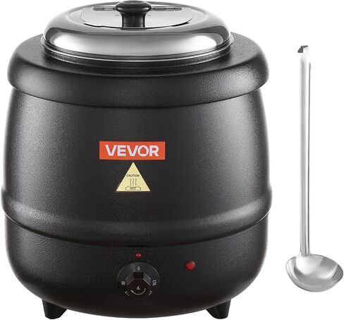 شوربة شوربة كهربائية في Vevor ، غلاية حساء تجارية 10QT مع 304 وعاء إدراج قابل للفولاذ المقاوم للصدأ ، 95 ~ 176 درجة فهرنه in Saudi Arabia