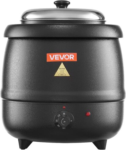شوربة شوربة كهربائية في Vevor ، غلاية حساء تجارية 10QT مع 304 وعاء إدراج قابل للفولاذ المقاوم للصدأ ، 95 ~ 176 درجة فهرنه in Saudi Arabia