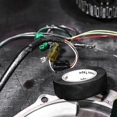 شريط تسخير الأسلاك عالية temp tempsive the seffive cable cable cable compling compling reprict cable (0.15 مم سماكة ، 3/4 في × 50 قدمًا （5 لفات）) in Saudi Arabia