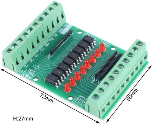 وحدة عزل Optocoupler ، DC 3.3V-5V 8-channel optocoupler اللوحة المعزولة منخفضة المستوى PNP NPN محول جهد الجهد in Kuwait