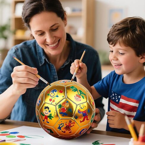 كرة كرة القدم حجم 3 4 5 DIY Craft Boys Girls Girls Phirange Gift with Pump Edele Practice Practice Practice in Saudi Arabia