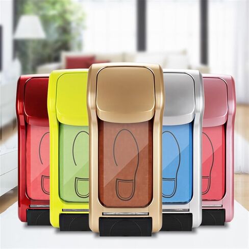 Shoe Cover Machine Door Shoe Cover Machine Automatic Home Smart Stepping Lazy Shoe Film Machine Foot Cover Machine Shoe Cover Box Shoe Covers Dispenser (Color : Claret) in Saudi Arabia