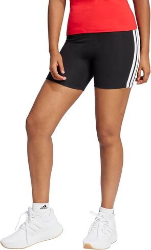 adidas Women's Essentials 3-Stripes High-Waisted Biker Shorts in Saudi Arabia
