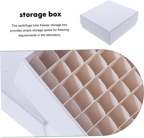 Pretyzoom Box Storage Storage Mentaratory Sample مع ورقة بيضاء أنبوب الفريزر in Saudi Arabia