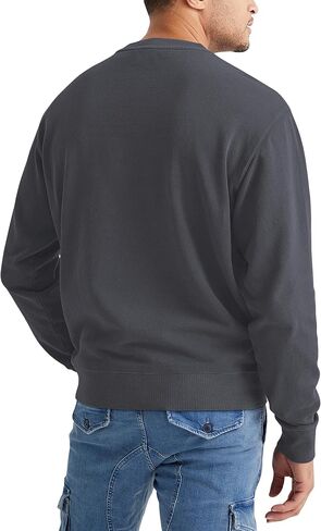 Sleepdown Men's Crewneck Sweatshirt, Soft Midweight Long Sleeve Fleece Sweatshirt for Men, Basic Pullover Mens Sweatshirt in Kuwait