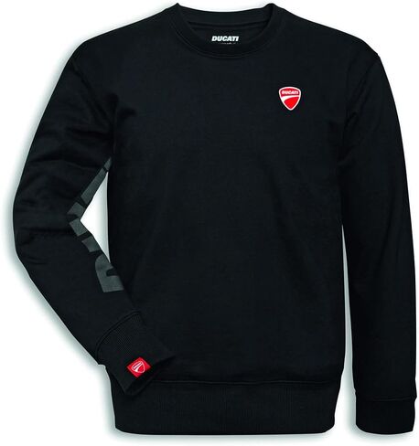 Ducati Logo Round-Dound-Tele Sweatshirt 9877033 (Black ، M) in Saudi Arabia