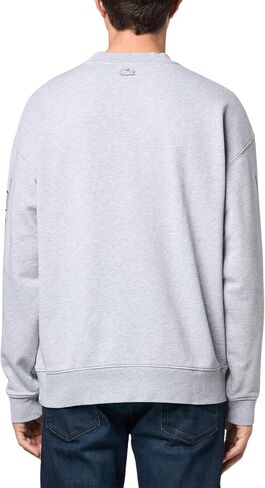 Lacoste Men’s Cotton Fleece Loose Fit Sweatshirt in Saudi Arabia