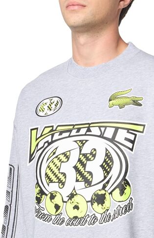 Lacoste Men’s Cotton Fleece Loose Fit Sweatshirt in Saudi Arabia