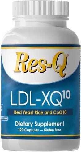 Res-Q LDL-XQ10 (سابقًا LDL-X) ملحق الخميرة الحمراء وملحق COQ10 ، 120 كبسولة in Kuwait