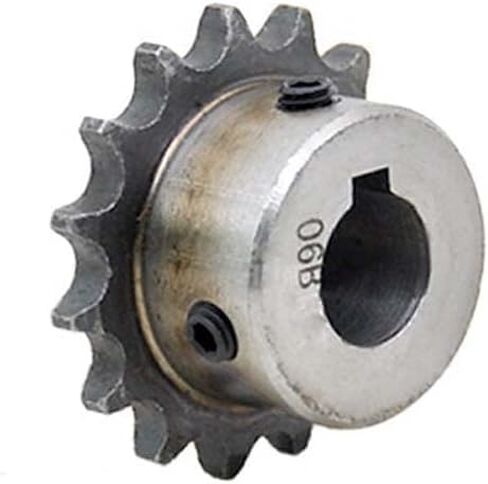 #35 Chain Drive Sprocket Wheel 14 Teeth 06B14T - 15mm Bore with Keyway 3/8" Pitch For #35H Roller Chain with Set Screws (bore with keyway: 15/5x2.3mm) in Kuwait