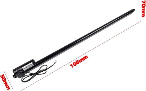 36 بوصة 12V المحرك الخطي 440 رطل/2000N السرعة 0.31 "/ثانية مع استبدال قوسين لنظام الرفع الكهربائي الصناعي الآلات الزراعية IP65 مقاومة للماء in Saudi Arabia