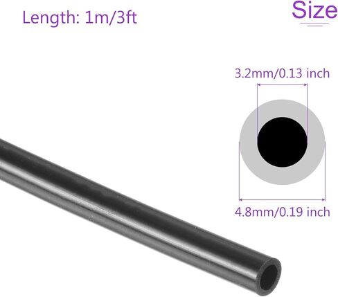 Dmiotech أنبوب السيليكون الأنبوب البلاستيكي الصافي ، 5 مم (3/16 ") معرف × 8 مم OD 3FT (1M) أنبوب السيليكون خرطوم مرن in Saudi Arabia