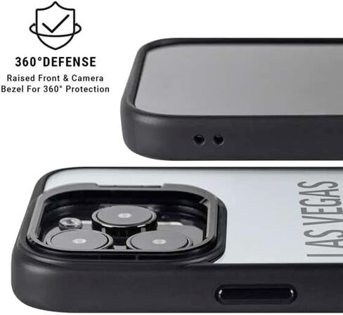 Skinit Kickstand Phone Case متوافق مع iPhone 13 Pro - تصميم سلسلة أداء الفضة المرخصة رسميًا in Saudi Arabia