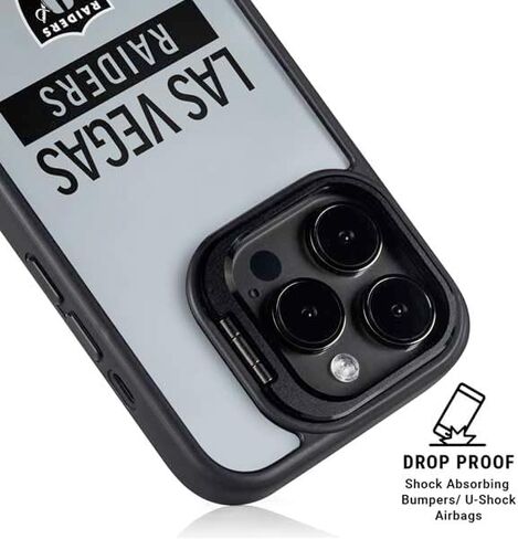 Skinit Kickstand Phone Case متوافق مع iPhone 13 Pro - تصميم سلسلة أداء الفضة المرخصة رسميًا in Saudi Arabia
