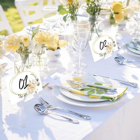 24PCS White Table Number Stands, Wooden Lightweight Wedding Table Name Holder, Small Size Place Card Holders, Semicircular Design, for Office Tag Photo Menu Clips Wedding Birthday Party Restaurant in Saudi Arabia