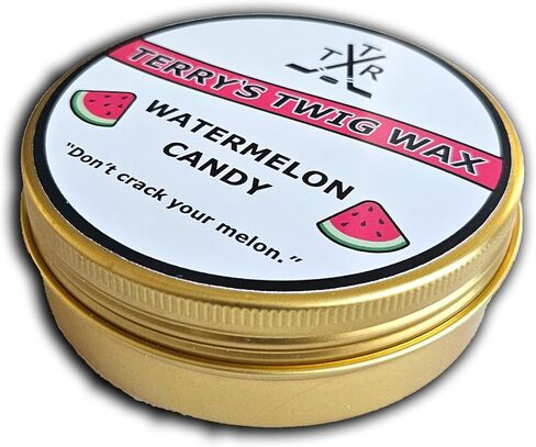 Terry's Twig Wax - Watermelon Candy (شمع عصا الهوكي المعطرة) لشريط شفرة الهوكي ، وزيادة التحكم في الصولجان ، حيل عصا ميشيغان ، مقاومة للماء in Saudi Arabia
