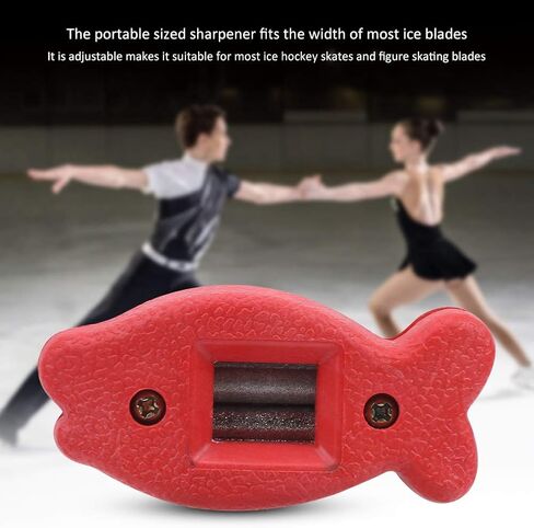 Skates القوي الجليد Blade Grinder Stone ، Ice Skates Blade Sharpener ، اللاعبون لشفرات التزحلق على الجليد الجليد للزلاجات الشتاء (أحمر) in Saudi Arabia