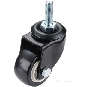 2PCS Office Chair Caster Wheels 1.5 Inch Mute Swivel Rubber Caster Wheels Replacement Soft Safe Rollers Furniture Hardware Wheels(No Brakes 2 Pieces) in Saudi Arabia