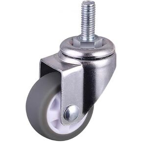 Gray TPE Screw Caster, M6 Silent Wheel, Diameter25mm Household Universal Wheel 4 Pcs/Lot Casters 1 Inch in Saudi Arabia