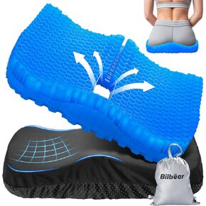 Bilbear Thicker Gel Kayak Seat Cushion,Large Seat Cushions for Kayaks,Paddle Board,Canoe and Boating,HIPS Relief Seat Cushion Pad for Kayak Accessories in Kuwait