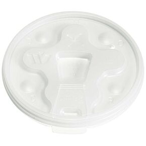 Wincup DT18B Drink-Thru Tear Back Lid for 12 oz to 24 oz Cups, Cube 1.49, White (10 Sleeves of 100 Lids) in Saudi Arabia