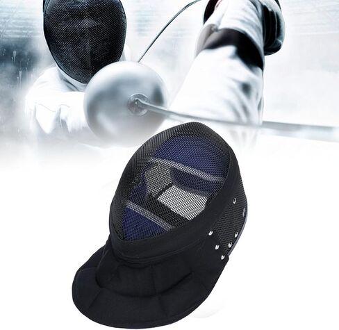 Alomejor Fencing Helmet, Metal Mesh and Cloth CE 350N Certified Fencing Mask with Soft Sweat Absorbent Fabric for Instruction in Saudi Arabia