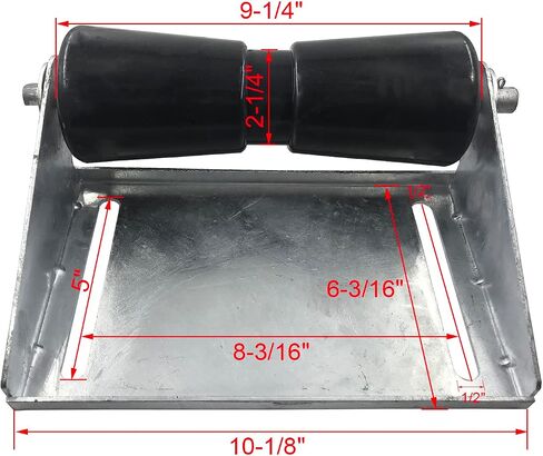 5 inch Boat Trailer Keel Roller with Bracket Assembly Kit Boat Trailer Roller Galvanized Steel Black Rubber in Saudi Arabia