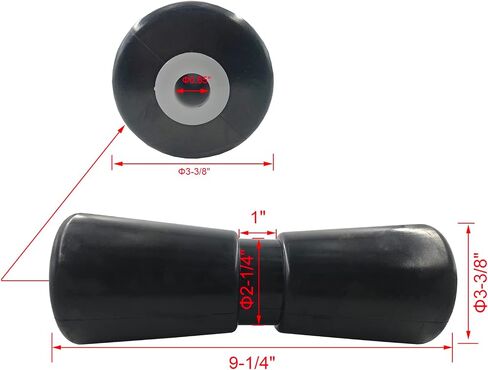 5 inch Boat Trailer Keel Roller with Bracket Assembly Kit Boat Trailer Roller Galvanized Steel Black Rubber in Saudi Arabia