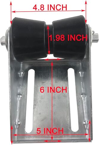 5 inch Boat Trailer Keel Roller with Bracket Assembly Kit Boat Trailer Roller Galvanized Steel Black Rubber in Saudi Arabia