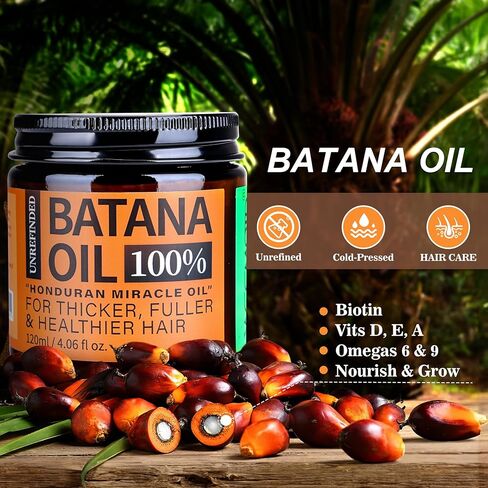 Unrefined Batana Oil for Hair Growth, Dr. Sebi Raw Batana Oil from Honduras, Hair Mask Hair Growth oil with Organic and Natural Ingredients, Espresso Coffee (2 fl oz, Espresso Coffee) in Kuwait