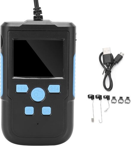 Ymiko Industrial Endoscope, 1080P Camera, 5.5mm Lens, 2.4in Display, 8 Adjustable LEDs, 2600mAh Battery, IP67, 5h Continuous Working Time, Support 64G Storage, Inspection (5m / 16.4ft) in Saudi Arabia