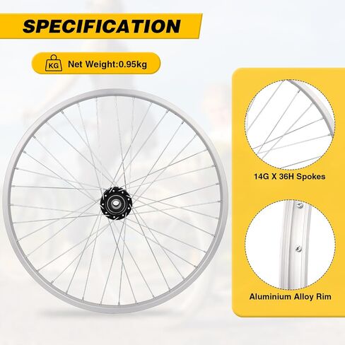 WEEROCK 24/26 بوصة عجلات عجلات ثلاثية الثلاثة ، سبيكة الألومنيوم واحدة 24 "/26" العجلات اليمنى اليمنى للدراجات 24/26 بوصة 3 عجلة ، Trikes in Saudi Arabia