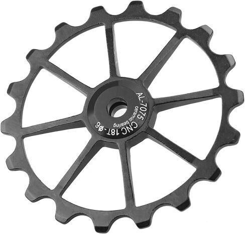 JTLB 18T Mountain Ceramic تحمل عجلة بكرة Derailleur الخلفية ، مادة سبيكة الألومنيوم ، مناسبة لركوب الدراجات الشاقة وركوب الطريق (الأزرق) in Saudi Arabia