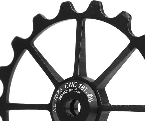 JTLB 18T Mountain Ceramic تحمل عجلة بكرة Derailleur الخلفية ، مادة سبيكة الألومنيوم ، مناسبة لركوب الدراجات الشاقة وركوب الطريق (الأزرق) in Saudi Arabia