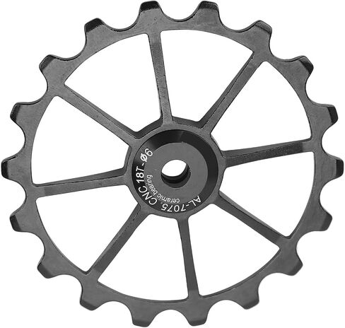JTLB 18T Mountain Ceramic تحمل عجلة بكرة Derailleur الخلفية ، مادة سبيكة الألومنيوم ، مناسبة لركوب الدراجات الشاقة وركوب الطريق (الأزرق) in Saudi Arabia
