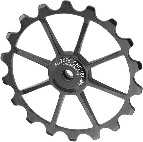JTLB 18T Mountain Ceramic تحمل عجلة بكرة Derailleur الخلفية ، مادة سبيكة الألومنيوم ، مناسبة لركوب الدراجات الشاقة وركوب الطريق (الأزرق) in Saudi Arabia