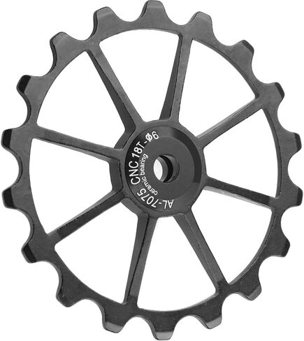 JTLB 18T Mountain Ceramic تحمل عجلة بكرة Derailleur الخلفية ، مادة سبيكة الألومنيوم ، مناسبة لركوب الدراجات الشاقة وركوب الطريق (الأزرق) in Saudi Arabia