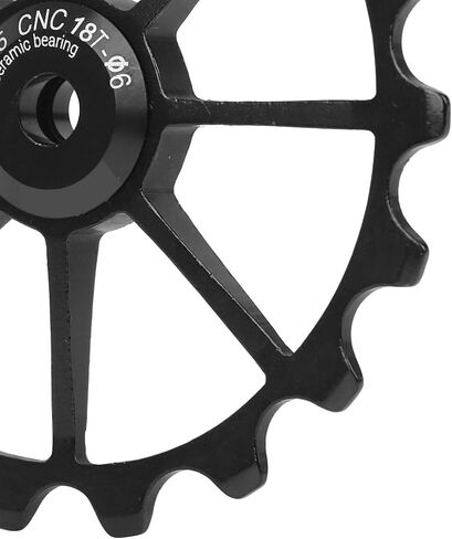 JTLB 18T Mountain Ceramic تحمل عجلة بكرة Derailleur الخلفية ، مادة سبيكة الألومنيوم ، مناسبة لركوب الدراجات الشاقة وركوب الطريق (الأزرق) in Saudi Arabia