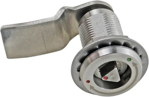 304 الفولاذ المقاوم للصدأ الأسطوانية قفل الخزانة ورقة الحديد قفل الباب قفل اللسان الثلاثي 1pcs (مفتاح مثلث) in Kuwait